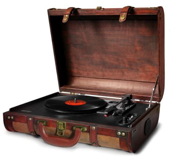 Camry vintage prenosni gramofon CR1149 v kovčku - Odprta embalaža1