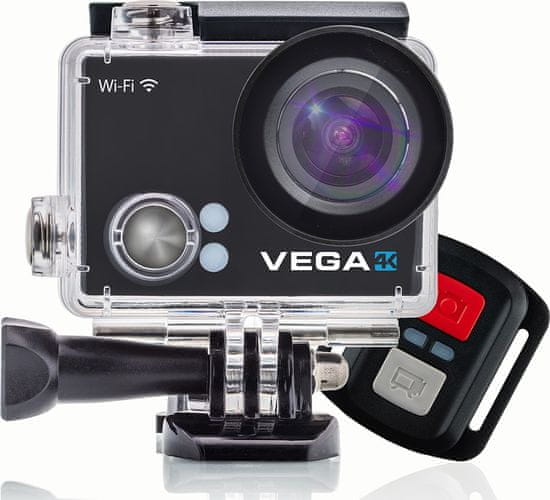 Niceboy športna kamera Vega 4K Black + daljinski upravljalnik
