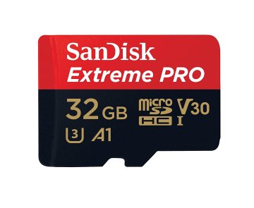 SanDisk spominska kartica microSDHC 32 GB UHS-I V30 A1 Extreme Pro 100MB/s + adapter (SDSQXCG-032G-GN6MA)