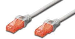Digitus UTP kabel CAT.6, 10m, siv