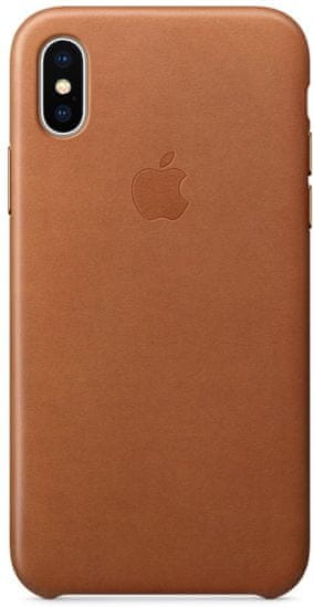 Apple silikonski ovitek Leather Case za Apple iPhone X, MQTA2ZM/A, Saddle Brown