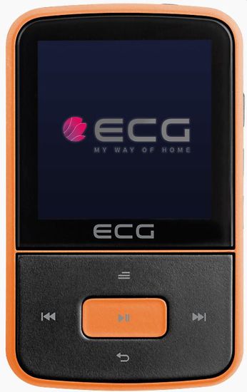 ECG prenosni MP4 predvajalnik PMP 30 8GB, črna/oranžna