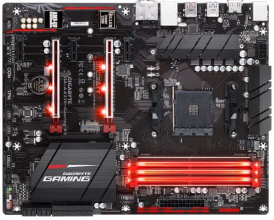Gigabyte osnovna plošča GA-AX370-GAMING K3, DDR4, SATA3, USB3.1Gen1, AM4 ATX