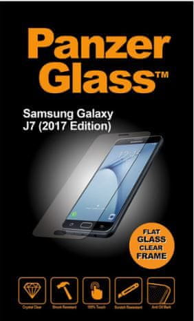 PanzerGlass zaščitno steklo za Samsung Galaxy J7 (2017), črno