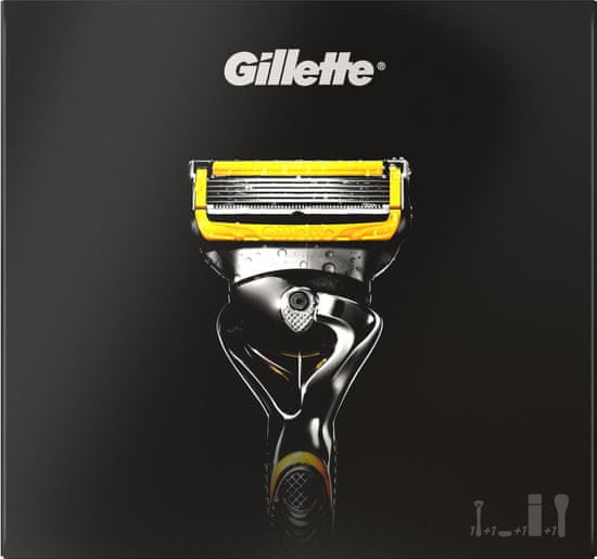 Gillette Fusion ProShield britvica + gel za britje Fusion ProGlide Sensitive + potovalna torbica (darilni set)