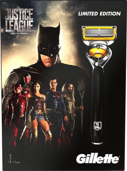 Gillette Fusion ProShield britvica + 3 nadomestne glave, Justice League