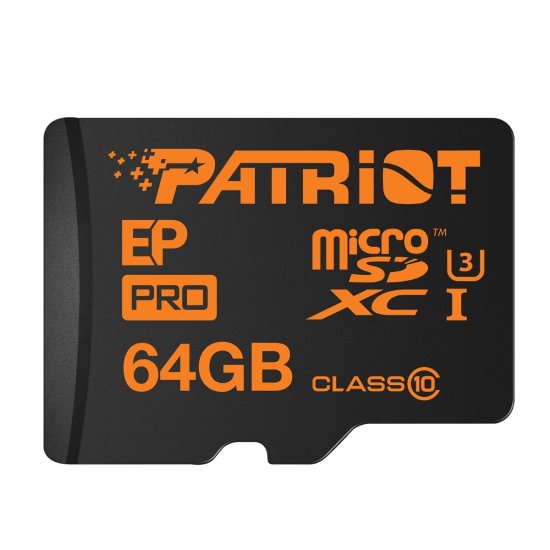 Patriot spominska kartica microSDHC, 64 GB, Class 10, UHS-I U3