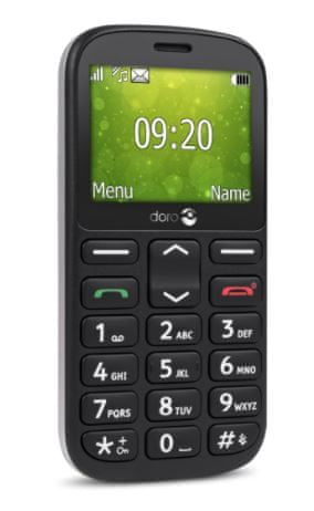 Doro GSM telefon 1360, črn