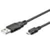 Ewent kabel USB 2.0 A -> Micro USB B, 1,8 m, črn