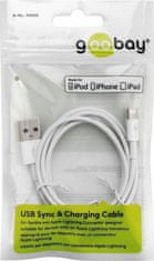 Goobay podatkovno-polnilni USB kabel za Apple naprave, 2 m