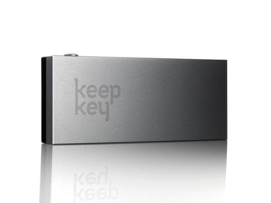 KeepKey denarnica za Bitcoin in druge kriptovalute KeepKey, aluminij, črna