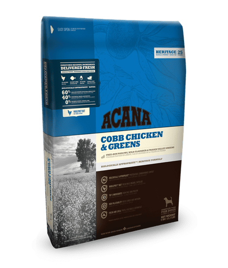 Acana hrana za pse, Cobb Chicken & Greens, 6 kg