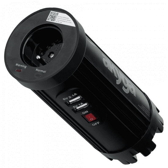 Akyga avto polnilec in pretvornik AK-CI-01, 12-230 V, 150 W + 2 x USB, 2100 mAh