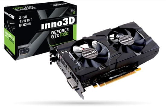 inno3D grafična kartica GeForce GTX 1050 X2 2GB GDDR5