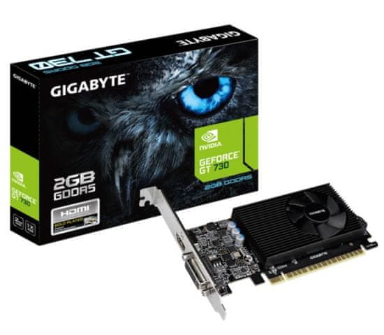 Gigabyte grafična kartica GeForce GT 730, 2 GB GDDR5, PCI-E 2.0