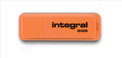 Integral USB ključek Neon 8GB USB3.0, oranžen
