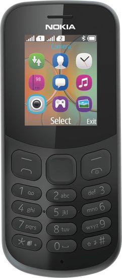 Nokia GSM telefon 130 DS, črn