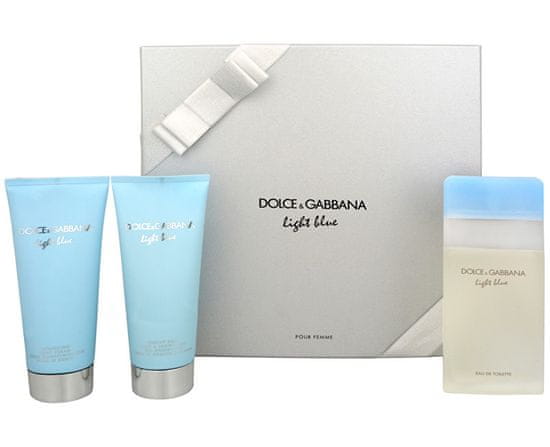 Dolce & Gabbana Light Blue, EDT, 100 ml + krema za telo 100 ml + gel za tuširanje 100 ml
