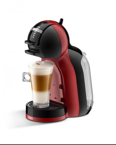 Krups kavni aparat na kapsule Dolce Gusto Mini Me KP120H, rdeče/črn - Odprta embalaža