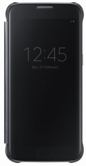 Samsung torbica Clear View za Galaxy S7 Edge, črna (EF-ZG935CBEGWW)