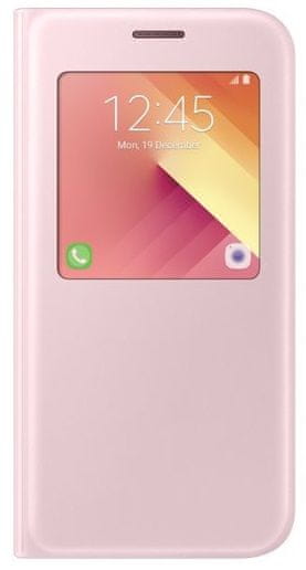 Samsung torbica S-view za Galaxy A5 2017, roza