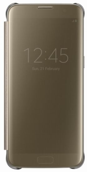 Samsung torbica Clear View za Galaxy s7 G930, zlata (EF-NG930PFEGWW)