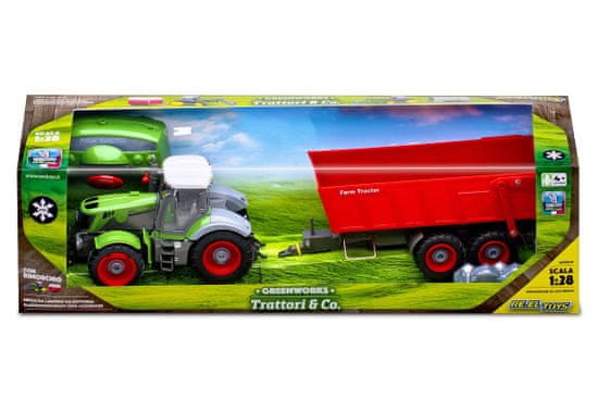 Traktor s prikolico na daljinsko vodenje, 50 cm
