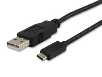 Equip polnilni kabel USB 2.0 v USB Type C, 1 m