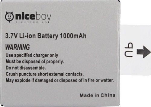 Niceboy nadomestna baterija za VEGA 5 Pop