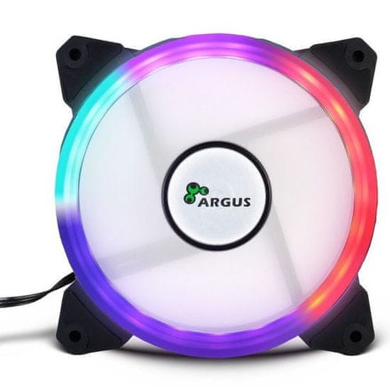 Inter-tech LED ventilator Argus RS01, 120 mm, RGB - odprta embalaža