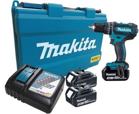 Makita akumulatorski vibracijski vrtalnik-vijačnik DHP482RFE3