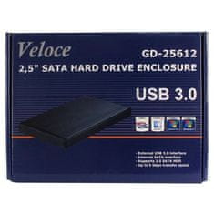 Inter-tech zunanje ohišje za disk GD-25612 Veloce, USB 3.0