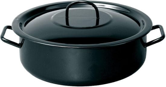 Metalac Masiv nizka posoda s pokrovom, 32 cm, 8 L
