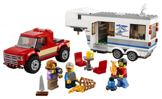 LEGO City Great Vehicles 60182 Poltovornjak in počitniška prikolica