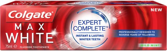 Colgate Max White Expert Complete Mild Mint zobna pasta, 75 ml