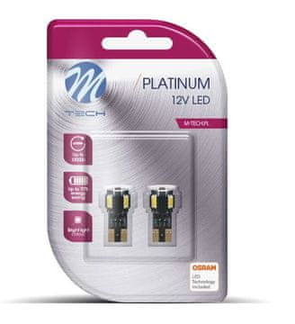 M-Tech žarnica LED W5W 4xSMD5630 + 1xHP, hladna bela