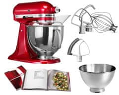 KitchenAid 5KSM175PSECA Artisan kuhinjski robot, 4,8 l, Candy Apple