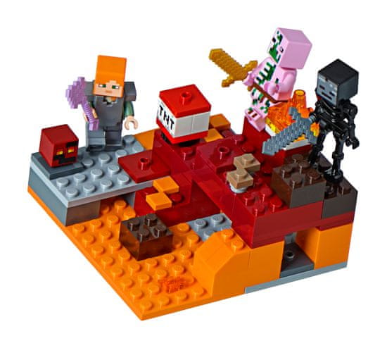 LEGO Minecraft 21139 Bitka v Netherju