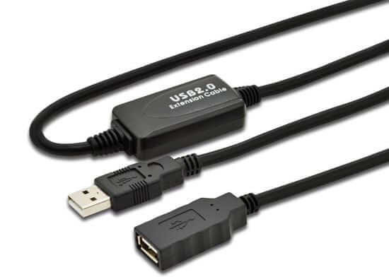 Digitus podaljšek signala naprave, USB 2.0 (M), USB 2.0 (F), 10m - Odprta embalaža
