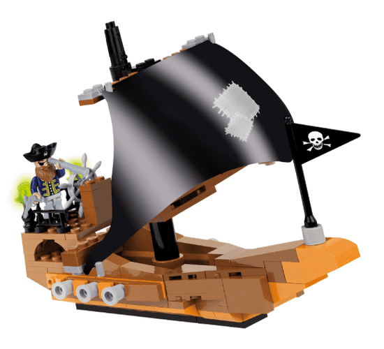 Cobi Jakova piratska ladja kocke za sestavljanje, 140 kosov
