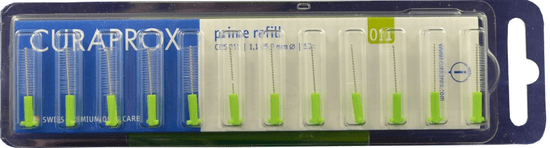 Curaprox nastavki Prime Refill 011 Green (1,1 - 5,0 mm) 12 kosov, zelena