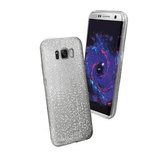 SBS ovitek z bleščicami za Samsung Galaxy S8 Plus, srebrn