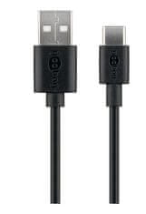 Goobay USB-C kabel za polnjenje in sinhronizacijo, 0,1m