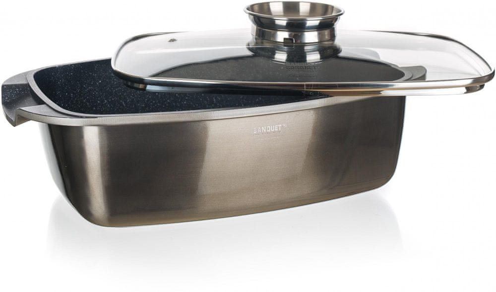 Bad factor As anchor Banquet pekač Metallic Platinum, 40 x 22 x 16,5 cm | mimovrste=)