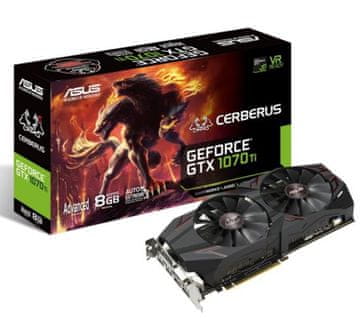 ASUS grafična kartica Cerberus GeForce GTX 1070Ti AE, 8GB (90YV0BJ1-M0NA00)