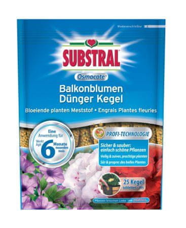 Substral gnojilne tabletke Osmocote za balkonske rastline, 25 kosov