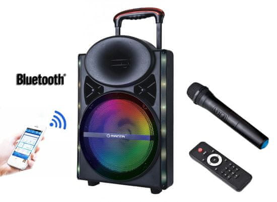 Manta prenosni akustični karaoke avdio sistem SPK5024 Kronos