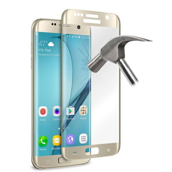 Puro zaščitno steklo Galaxy S7 Edge zlato
