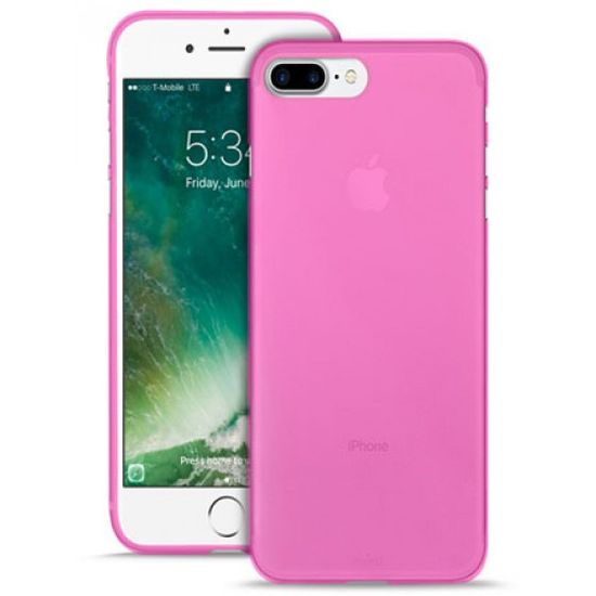 Puro ovitek + Folija za iPhone 7/8 Plus roza