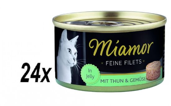 Finnern hrana za mačke Miamor, tuna in zelenjava, 24 x 100 g